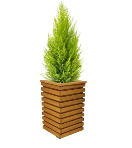 Donica drewniana wysoka Valencia dąb| 68x40 cm