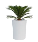 Donica z włókna szklanego 125 cm Garafia BIAŁA | 100x125 cm