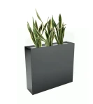 Donica prostokątna włókno szklane ANTRACYT MAT | 55x60 cm