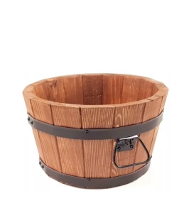 Donica drewniana sosnowa szeroka, różne kolory i rozmiary