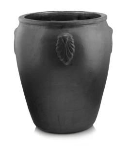 Donica ceramiczna szkliwiona dzban 49 cm GRAFITOWA | 49x48 cm