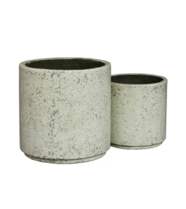 ZESTAW donic cylindrycznych JASNY BETON | 37/28 cm