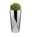 Donica stożek ze stali nierdzewnej EFEKT LUSTRA | 38x72 cm