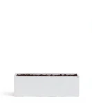 Donica metalowa biała | 80/100/120x30x30 cm