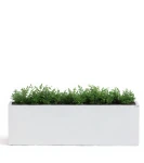 Donica metalowa biała | 80/100/120x40x40 cm