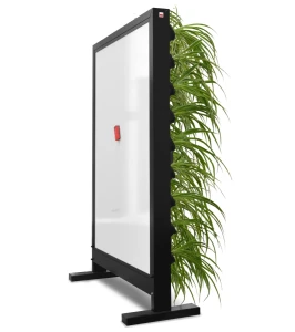 Zielona ściana tablica do biura | 132 cm x 200 cm x 51 cm