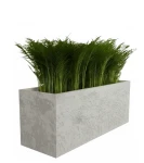 Donica długa 100 cm imitacja betonu z włókna szklanego | 100x50x90cm