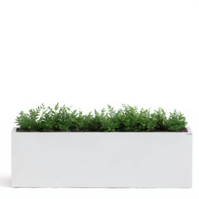 donice biała metalowa