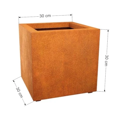 donica stal corten 30x30cm