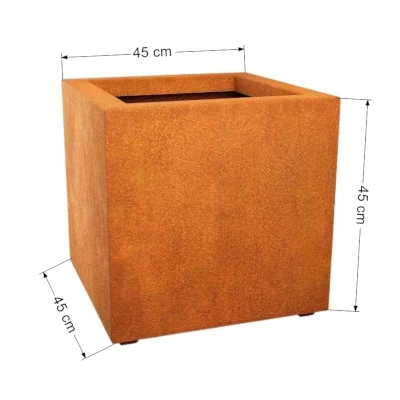 donica stal corten 45x45cm
