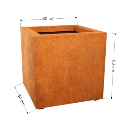 donica stal corten 60x60 cm