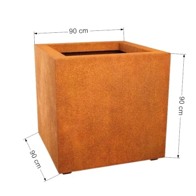 donica stal corten 90x90 cm