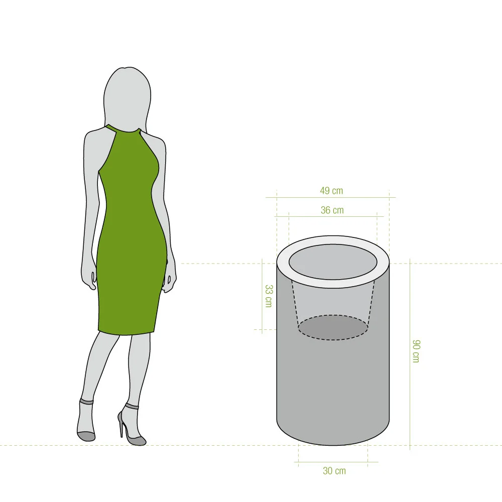 donica wysoka 90cm Tilla