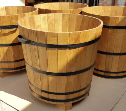 duze donice tarasowe drewniane